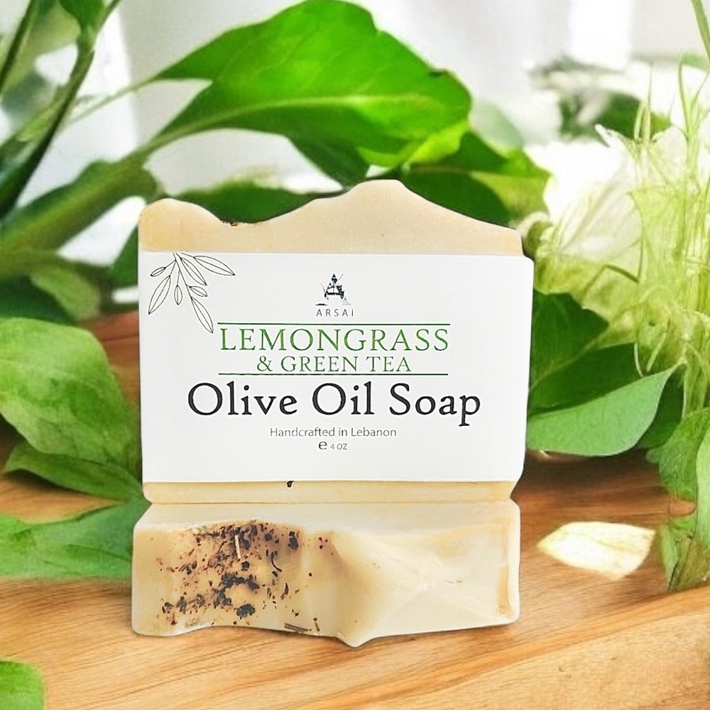 Lemongrass & Green Tea Olive Oil Bar Soap — All-Natural & Handcarcted